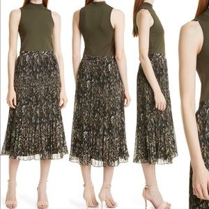Ted Baker Urban Pleated MIDI Dress -NWT